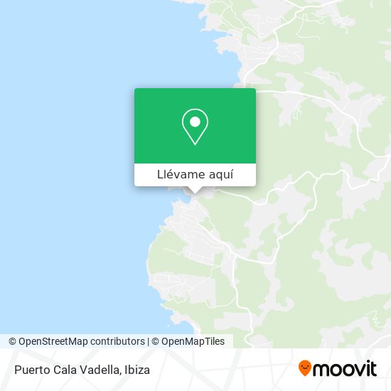 Mapa Puerto Cala Vadella