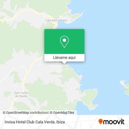 Mapa Invisa Hotel Club Cala Verde