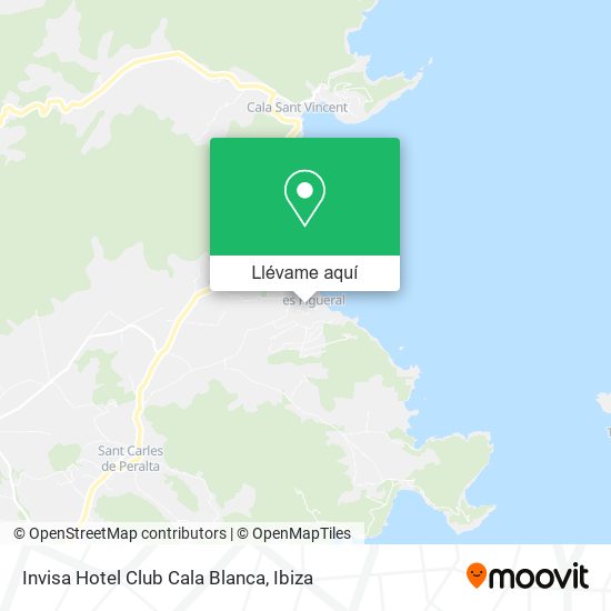 Mapa Invisa Hotel Club Cala Blanca