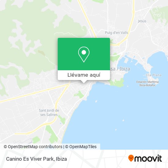 Mapa Canino Es Viver Park