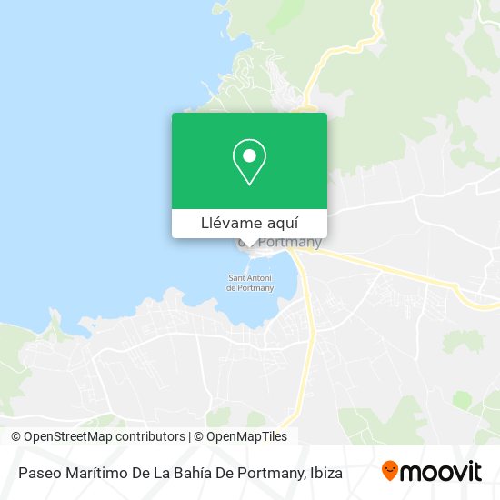 Mapa Paseo Marítimo De La Bahía De Portmany