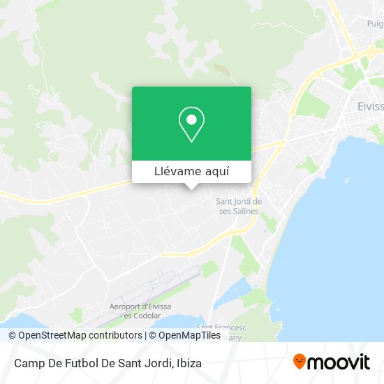 Mapa Camp De Futbol De Sant Jordi