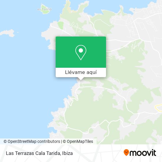Mapa Las Terrazas Cala Tarida