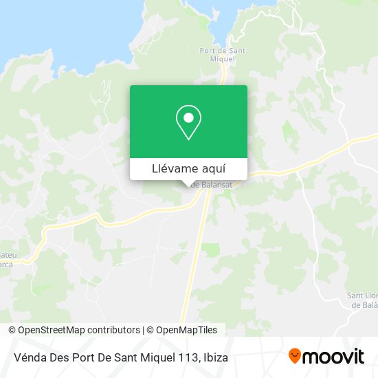 Mapa Vénda Des Port De Sant Miquel 113