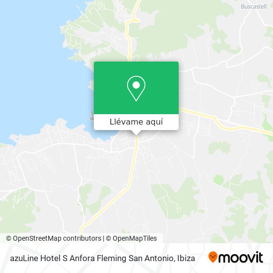Mapa azuLine Hotel S Anfora Fleming San Antonio