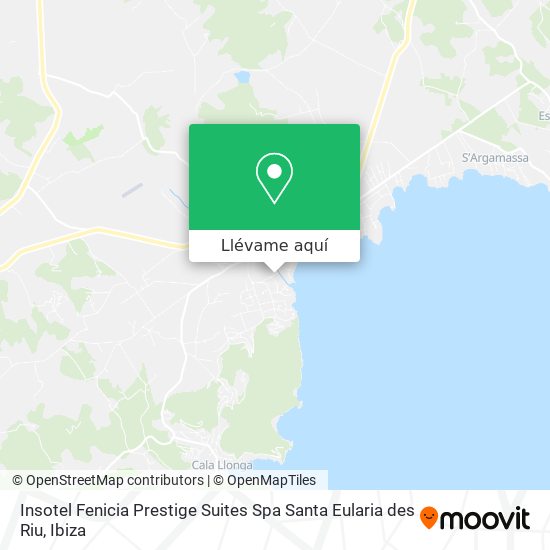 Mapa Insotel Fenicia Prestige Suites Spa Santa Eularia des Riu