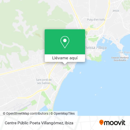 Mapa Centre Públic Poeta Villangómez