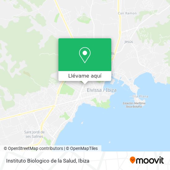 Mapa Instituto Biologico de la Salud