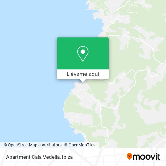 Mapa Apartment Cala Vedella