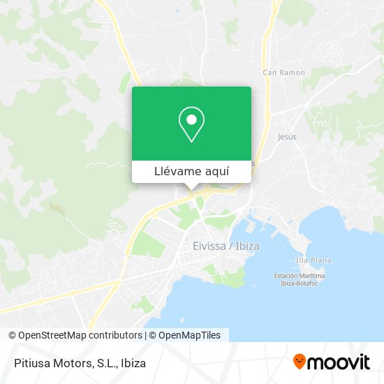 Mapa Pitiusa Motors, S.L.