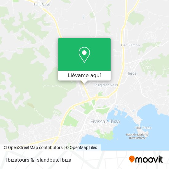 Mapa Ibizatours & Islandbus