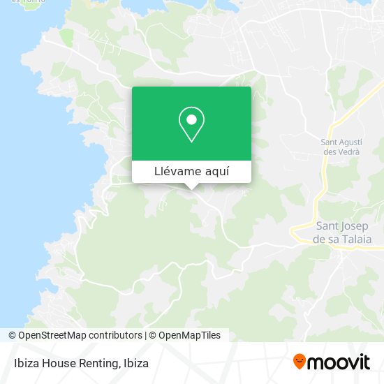 Mapa Ibiza House Renting