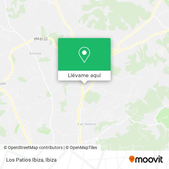Mapa Los Patios Ibiza