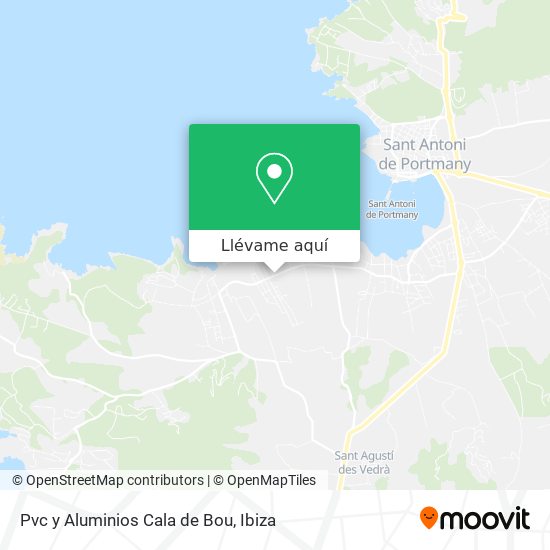 Mapa Pvc y Aluminios Cala de Bou