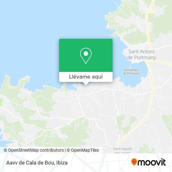 Mapa Aavv de Cala de Bou