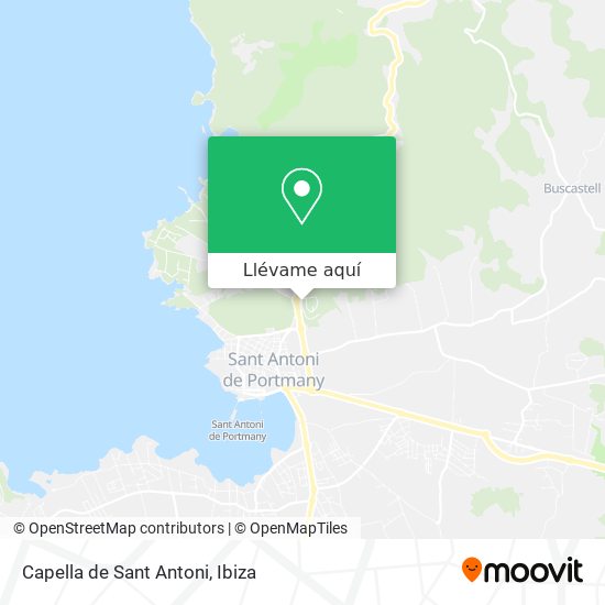 Mapa Capella de Sant Antoni