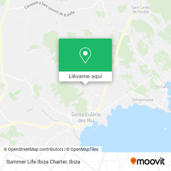 Mapa Summer Life Ibiza Charter