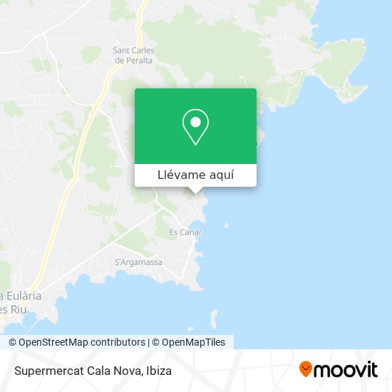 Mapa Supermercat Cala Nova