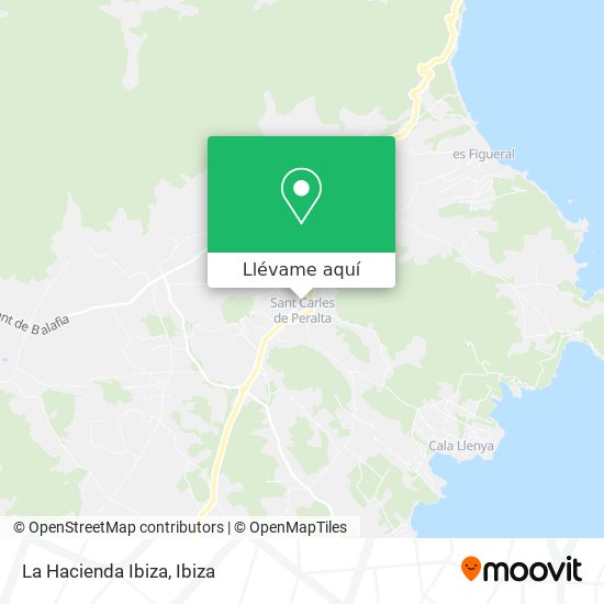 Mapa La Hacienda Ibiza