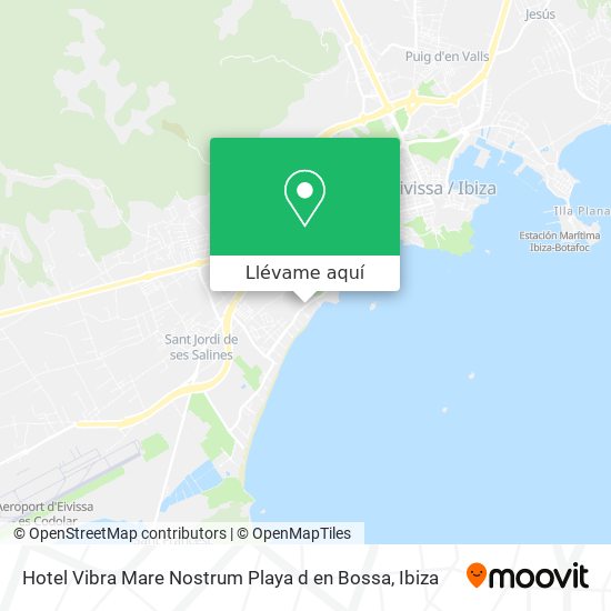 Mapa Hotel Vibra Mare Nostrum Playa d en Bossa