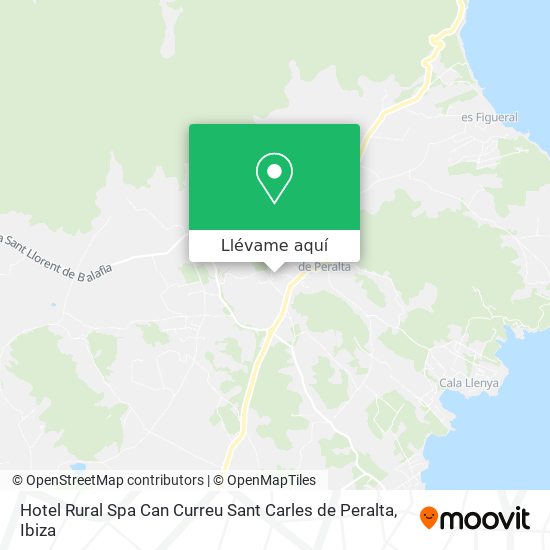 Mapa Hotel Rural Spa Can Curreu Sant Carles de Peralta