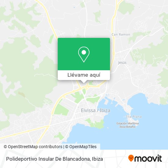 Mapa Polideportivo Insular De Blancadona