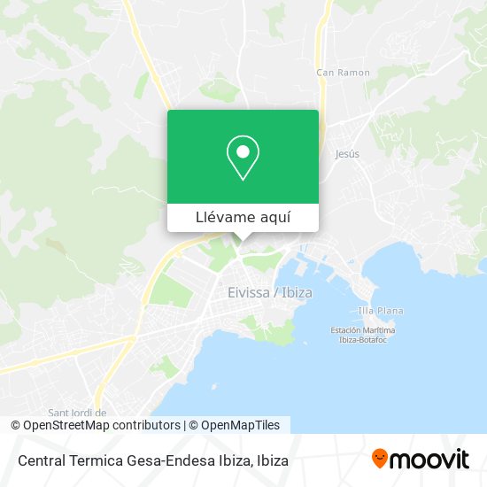 Mapa Central Termica Gesa-Endesa Ibiza
