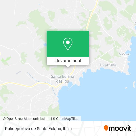 Mapa Polideportivo de Santa Eularia