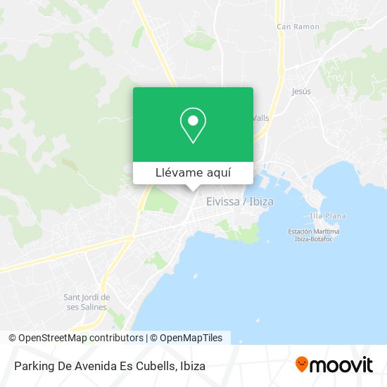 Mapa Parking De Avenida Es Cubells