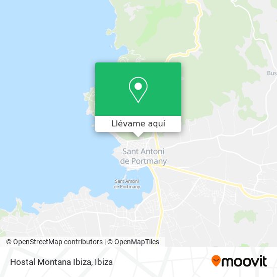 Mapa Hostal Montana Ibiza