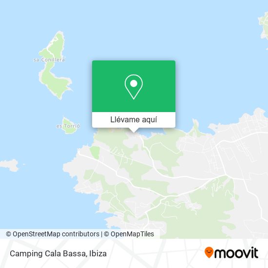 Mapa Camping Cala Bassa