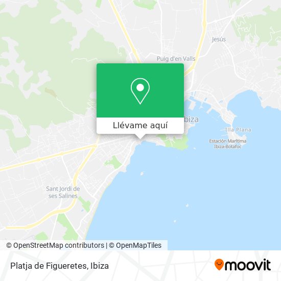 Mapa Platja de Figueretes