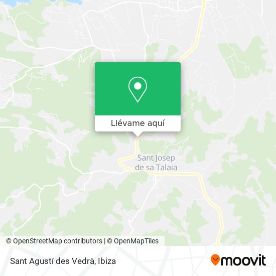 Mapa Sant Agustí des Vedrà