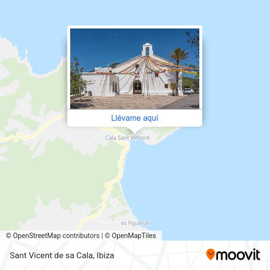 Mapa Sant Vicent de sa Cala