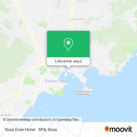 Mapa Ibiza Gran Hotel - SPA