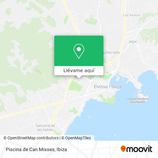 Mapa Piscina de Can Misses