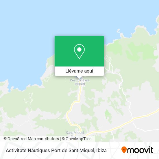 Mapa Activitats Nàutiques Port de Sant Miquel