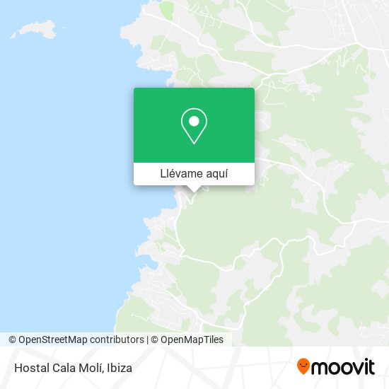 Mapa Hostal Cala Molí