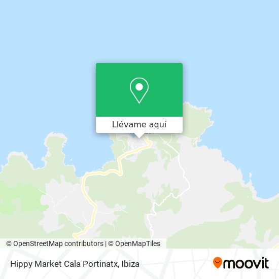 Mapa Hippy Market Cala Portinatx
