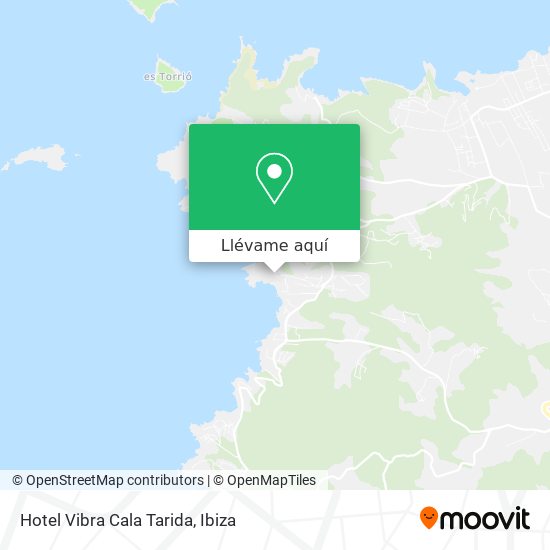 Mapa Hotel Vibra Cala Tarida