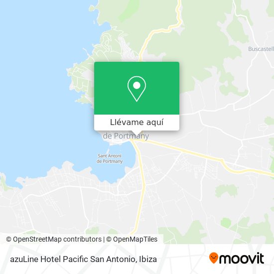 Mapa azuLine Hotel Pacific San Antonio
