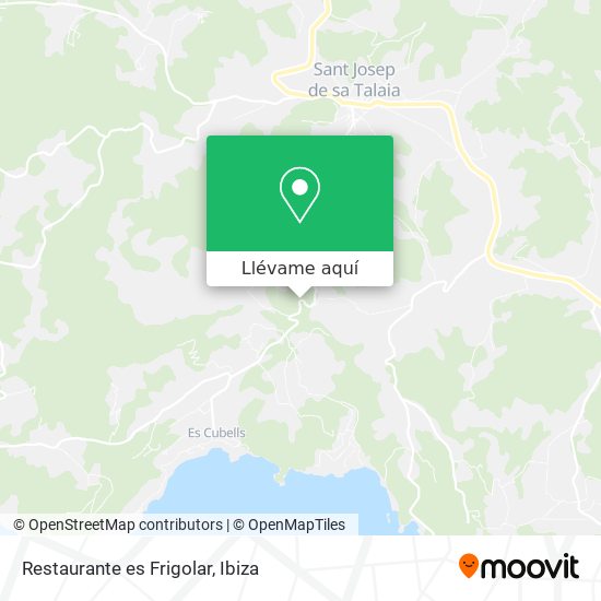 Mapa Restaurante es Frigolar