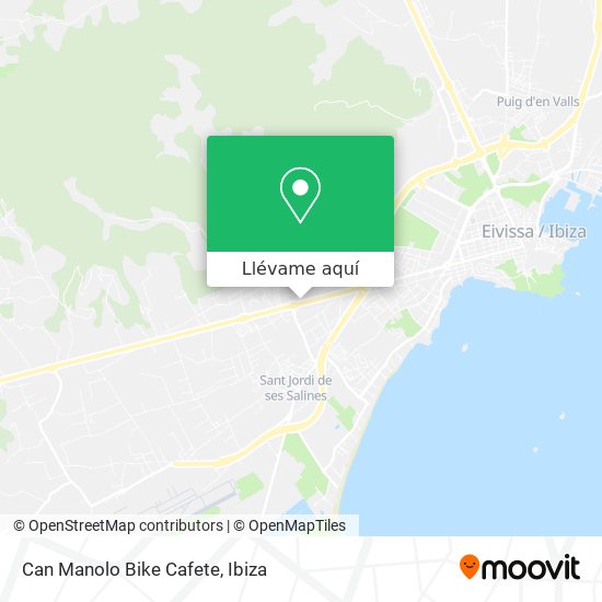 Mapa Can Manolo Bike Cafete
