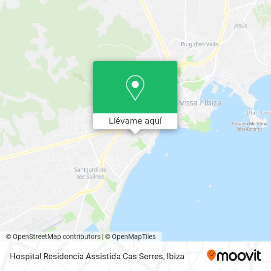 Mapa Hospital Residencia Assistida Cas Serres