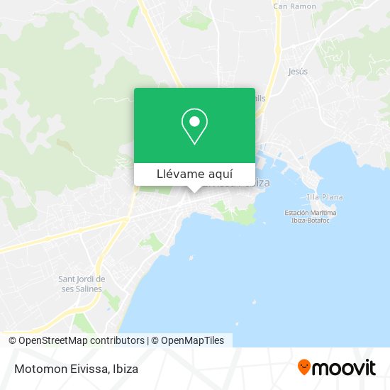 Mapa Motomon Eivissa