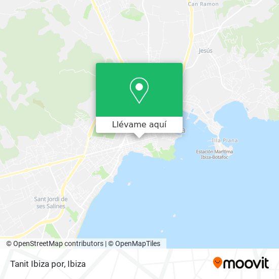 Mapa Tanit Ibiza por