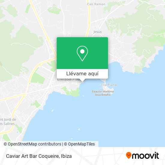 Mapa Caviar Art Bar Coqueire