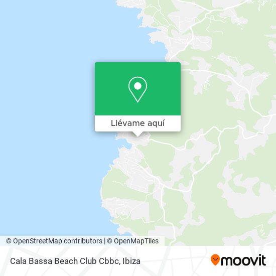 Mapa Cala Bassa Beach Club Cbbc
