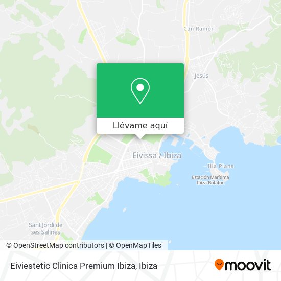Mapa Eiviestetic Clinica Premium Ibiza