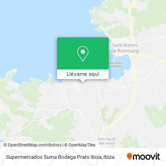 Mapa Supermercados Suma Bodega Prats Ibiza